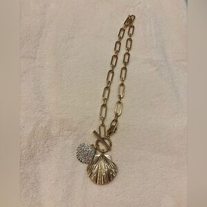 Shells Bells Necklace Lilly Pulitzer gold shell